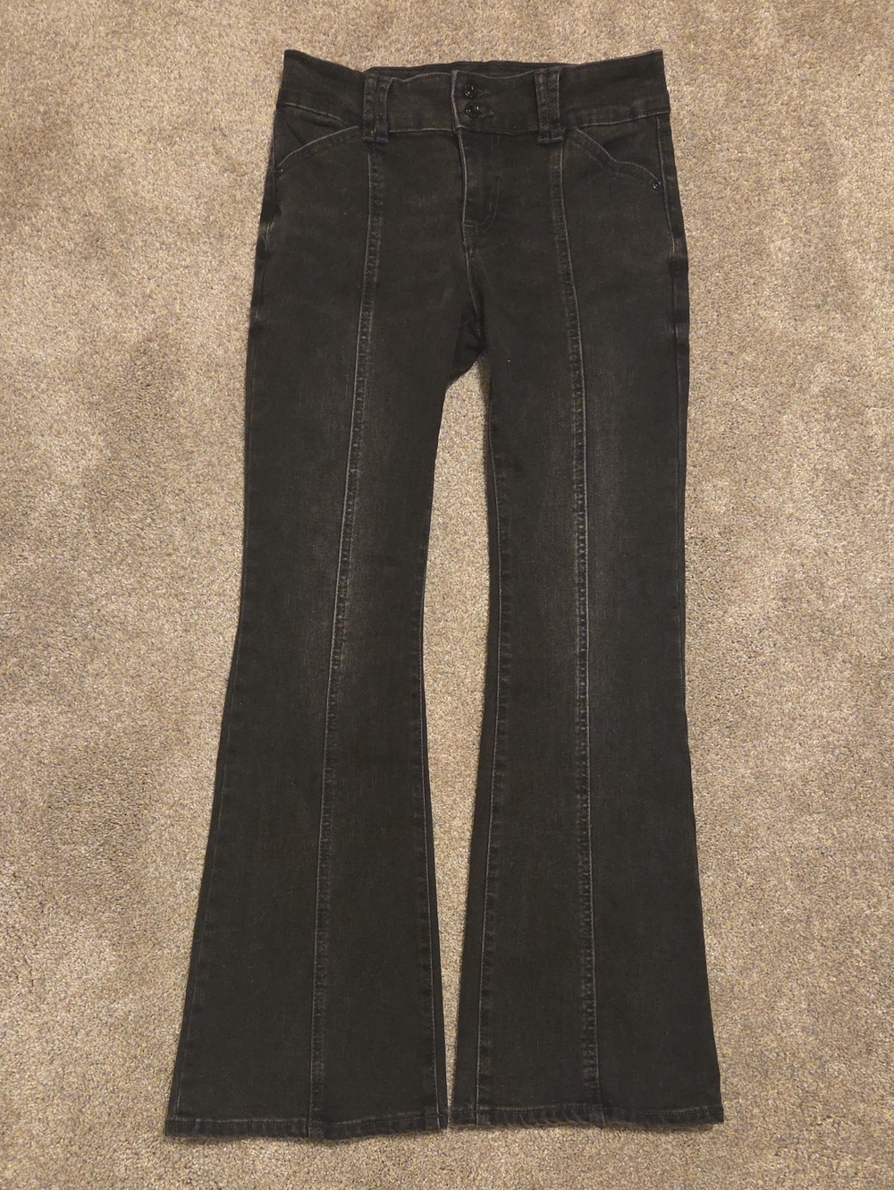 Tractr Kids Black Flared Jeans